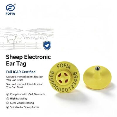 Wysokiej jakości nowe etui OEM ET957 134,2 kHz TPU Chip Kolczyki dla zwierząt dla świń owiec krów - zasięg odczytu 10 cm -20 ~ 80C ICar