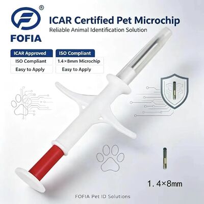 FOFIA Nowy mikroczip RFID 134,2 kHz dla zwierząt FDX/EM4305 IP67 Wodoodporny dla bydła/świń/owiec Zwierzęta domowe Iniekcja PP