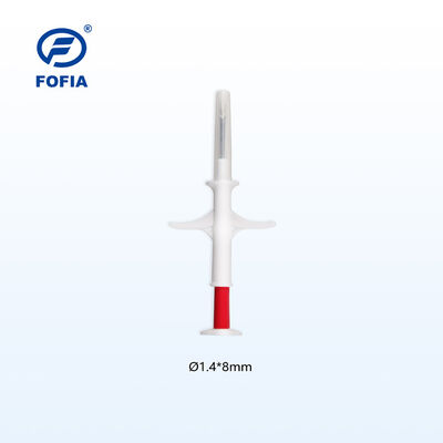 FOFIA ZS007 RFID 134.2kHz Mikrochip dla zwierząt FDX/EM4305 Chip IP67 wodoodporny dla zwierząt domowych Wstrzykiwacz opakowania z tworzyw sztucznych Nowy 1.5