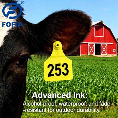 New Plastic Livestock Cattle Sheep Pig Cow Goat Identification Marker Waterproof Animal Ear Tag Mark Pen Black Ink