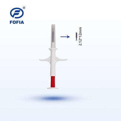 Mikroczip Fofia RFID do iniekcji dla zwierząt 134,2 kHz ISO 11784 11785 Wodoodporny 2,12 x 12 mm Identyfikacja zwierząt