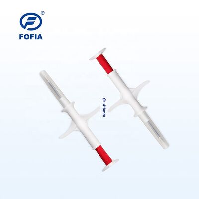 RFID Injectowalny Mikrochip dla Zwierząt 134,2 kHz FDX EM4305 1,4 x 8 mm Wodoodporny IP67 Certyfikowany przez ICAR Tag Identyfikacyjny dla Zwierząt