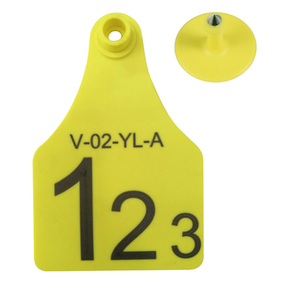 ET902 Custom TPU RFID Ear Tags Laser Engraved Cattle Ear Tags With Numerized Identification Do użytku w gospodarstwach bydła, wieprzowiny, owiec i królików