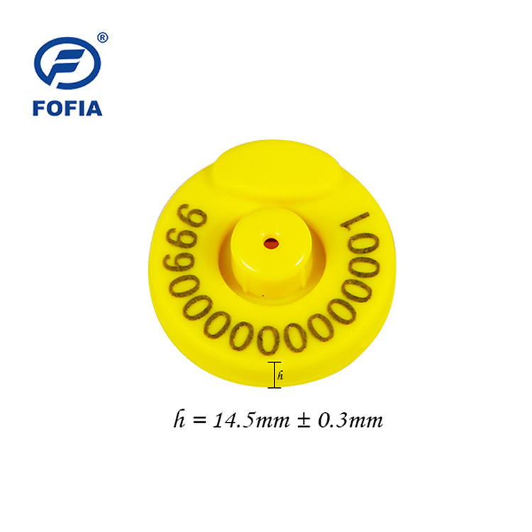 Zastosowalny trwały RFID ear tag dla hodowli zwierząt i uboju