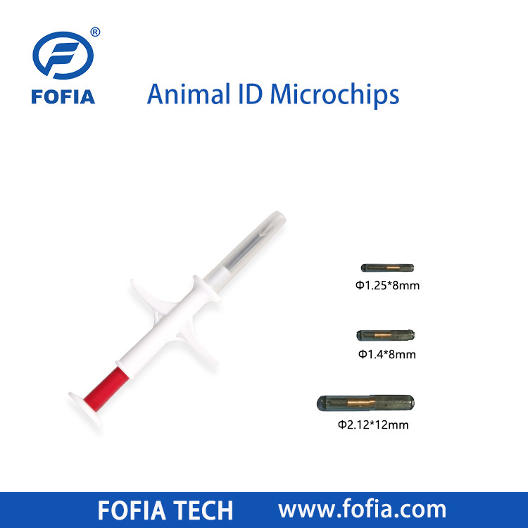 Implantacyjny mikroczip dla koni 134.2khz Rfid Chip dla zwierząt domowych Pet Id Mikrochipy do wstrzykiwań dla zwierząt z strzykawką