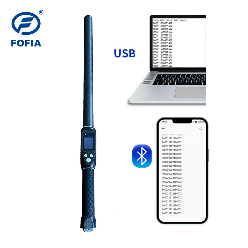 Niestandardowy ISO FDX-B HDX 30,000 Records Ręczny czytnik RFID dla bydła