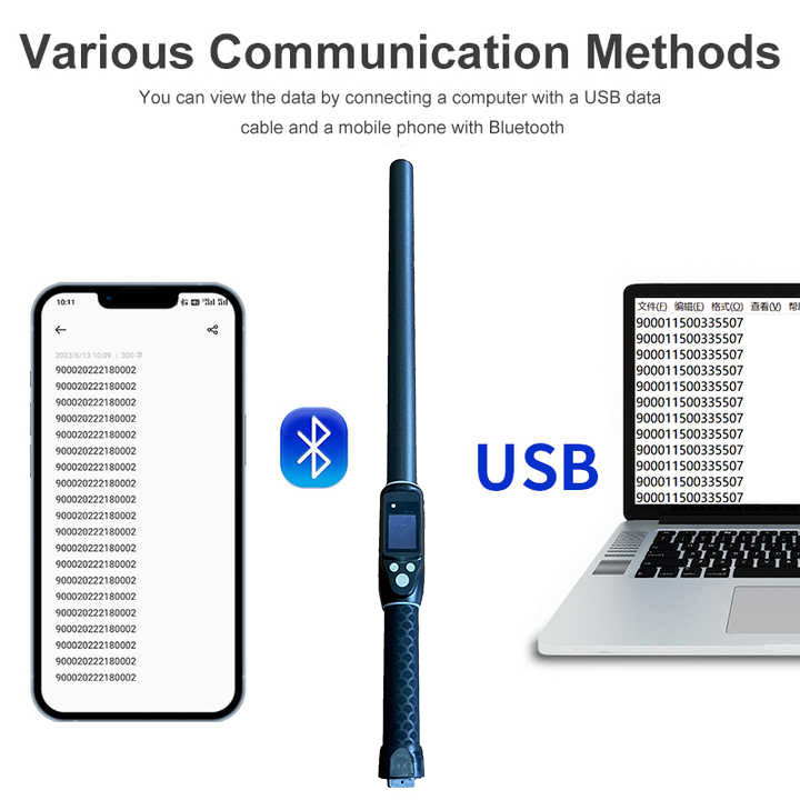 ISO11784/5 RFID ręczny 134.2khz Długodystansowy czytnik Uhf RFID Czytnik słuchów bydła
