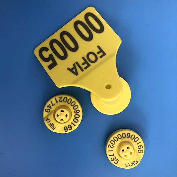 Animal Electronic kolczyk Rfid 134,2 kHz 350N do śledzenia z bydłem do drukowania laserowego