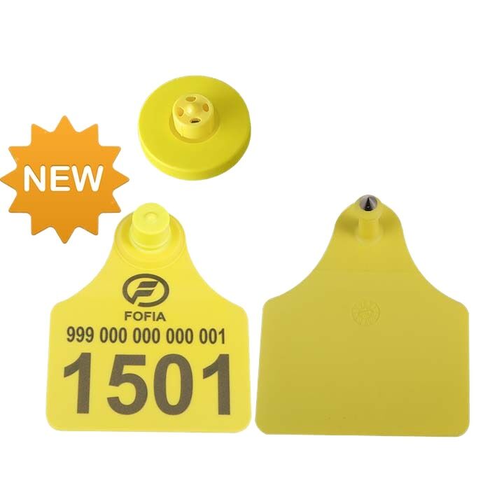 FULL ICAR Certified TPU Strip Shape Long Range Active RFID Sheep Ear Tag dla zwierząt