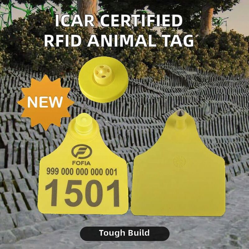 FULL ICAR Ear Tag RFID Electronic Ear Tag dla zwierząt hodowlanych Tamperproof TPU Ear Tag dla bydła dla gospodarki bydła