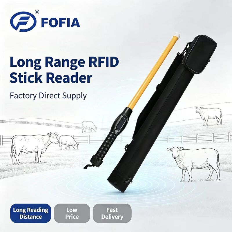 FOFIA PT280 134.2kHz RFID Reader PVC NLIS Australia ICAR Approved Cattle ID 7000 Records Przechowywanie 10-20cm Odległość odczytu ISO