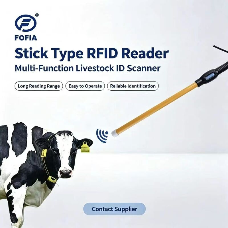 Wodoodporny czytnik RFID PT280 134,2 kHz PVC Plastik NLIS Australia ICAR Zatwierdzony do identyfikacji bydła USB ISO 11784/5 Wiegand RS232