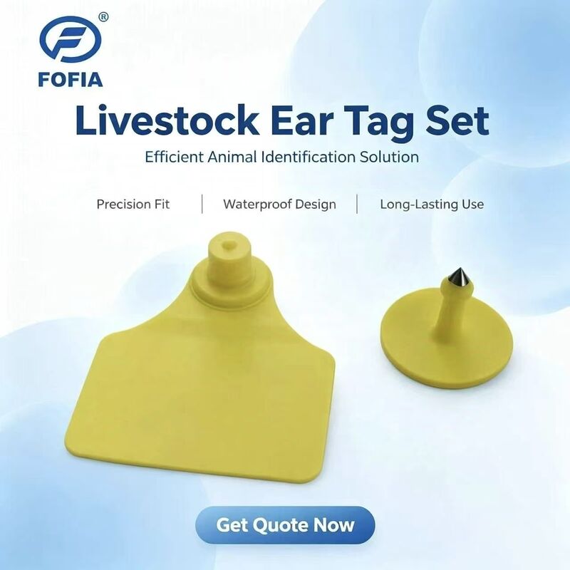 Certyfikowany przez ICAR TPU Material RFID Ear Tag z 3-letnią gwarancją na śledzenie zwierząt
