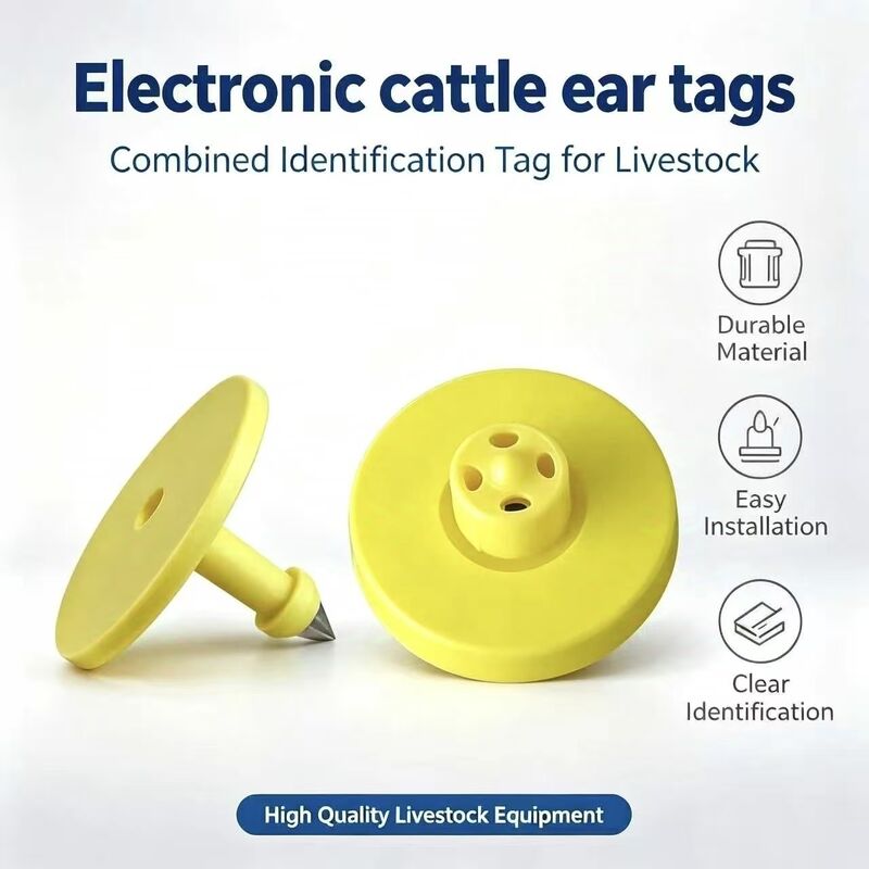 Wodaodporny RFID Ear Tag z zgodnością z ISO11784/5 i 5-letnią gwarancją na śledzenie zwierząt hodowlanych