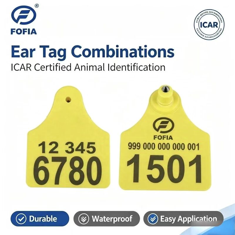 Wysokiej jakości TPU Split Medium Bull Ear Animal Tags Nowe warunki dla przemysłu hodowli zwierząt