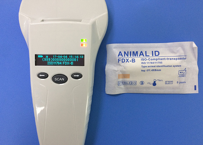 Trwały czytnik RFID Microchip dla zwierząt, czytnik kart pamięci USB / Bluetooth