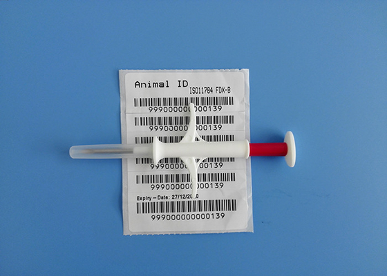 Pet ID Microchip z sześcioma naklejkami z zatwierdzonymi przez ICAR transponderami do wstrzykiwania