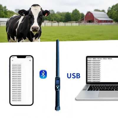 PT290 LF RFID stick Reader. 134,2KHz Bluetooth Handheld Scanner z protokołem ISO11784/5 FDX-B i HDX USB Bluetooth Interface.
