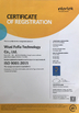 Chiny Wuxi Fofia Technology Co., Ltd Certyfikaty